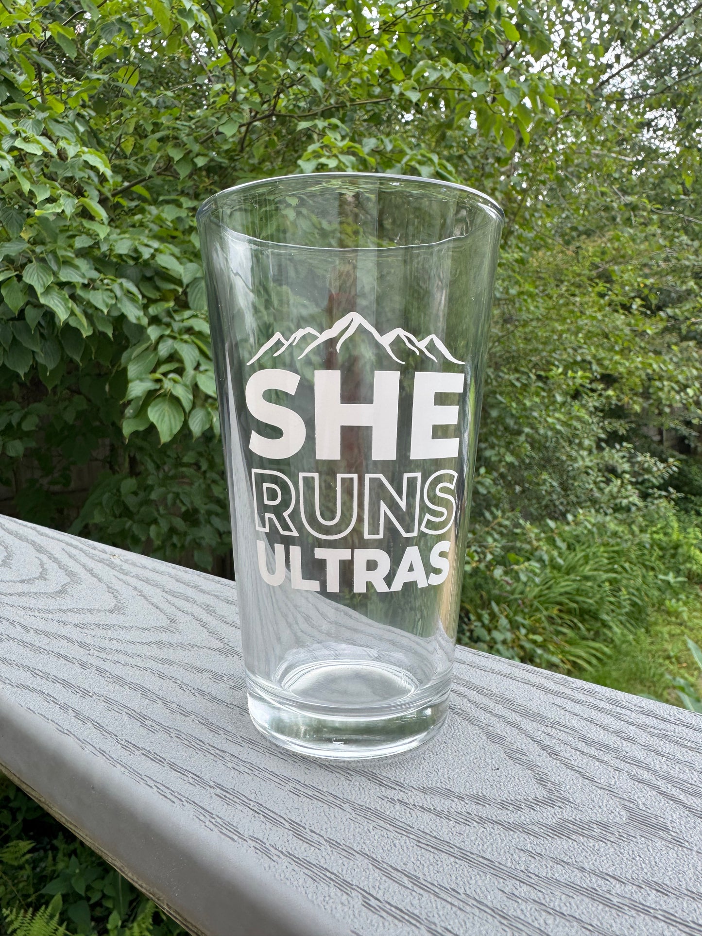 She Runs Ultras ™ Pint Glass