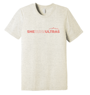 She Runs Ultras ™ Oatmeal T-Shirt